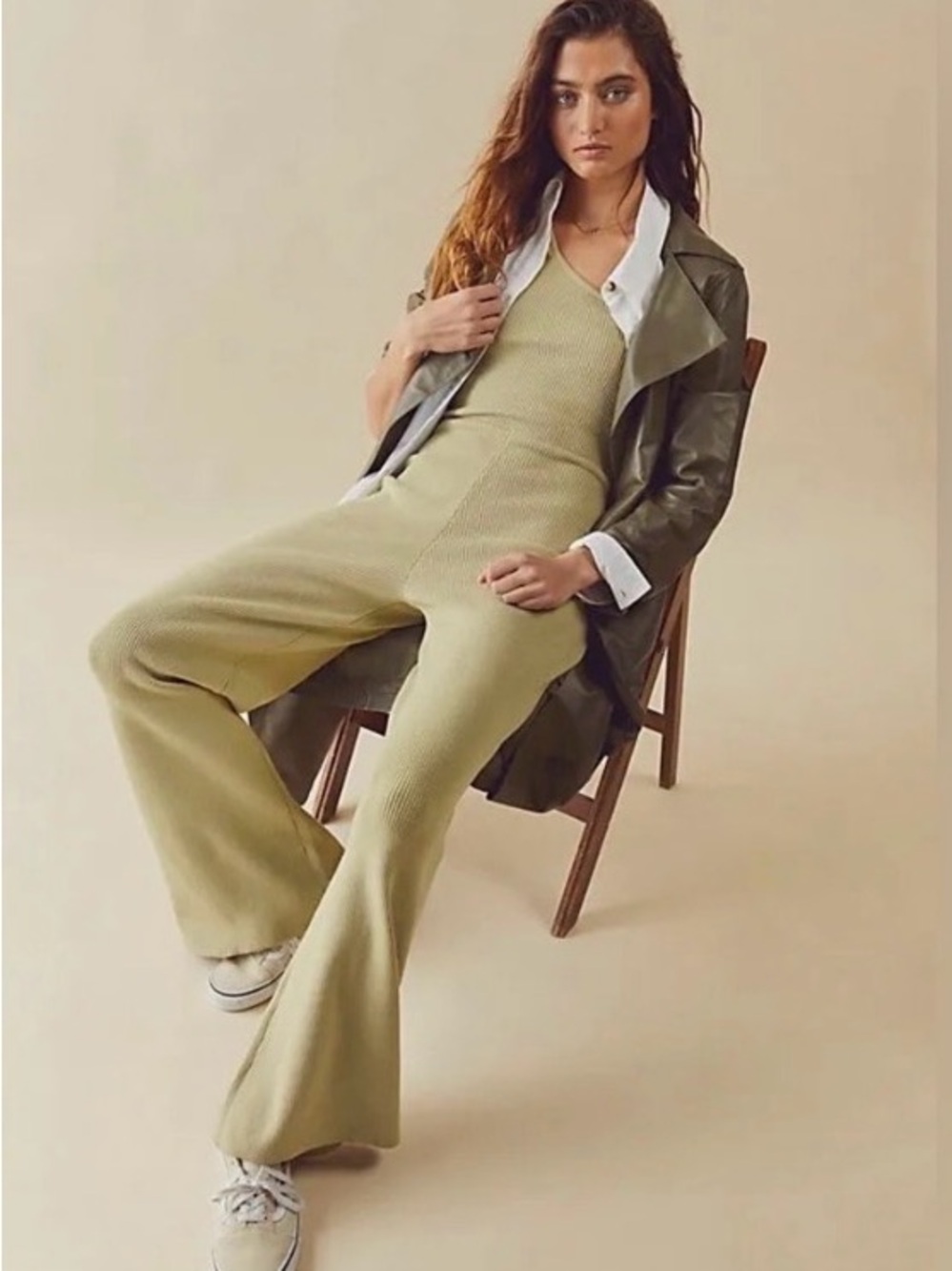 Free People Jumpsuit Women’s Large Waverly One-Shoulder Wide-Leg Jumpsuit